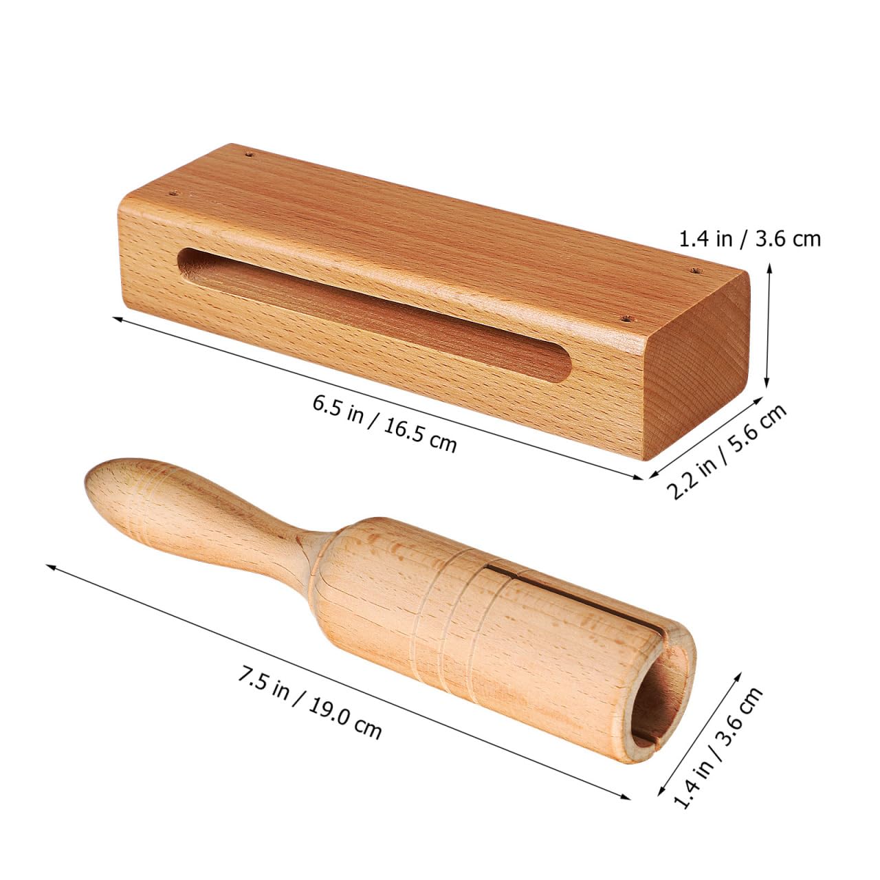 木製ウッドブロック パーカッション楽器 ウッドブロック(ウッドビーター付) OP-HWB01【おまとめ3セット】 [KC