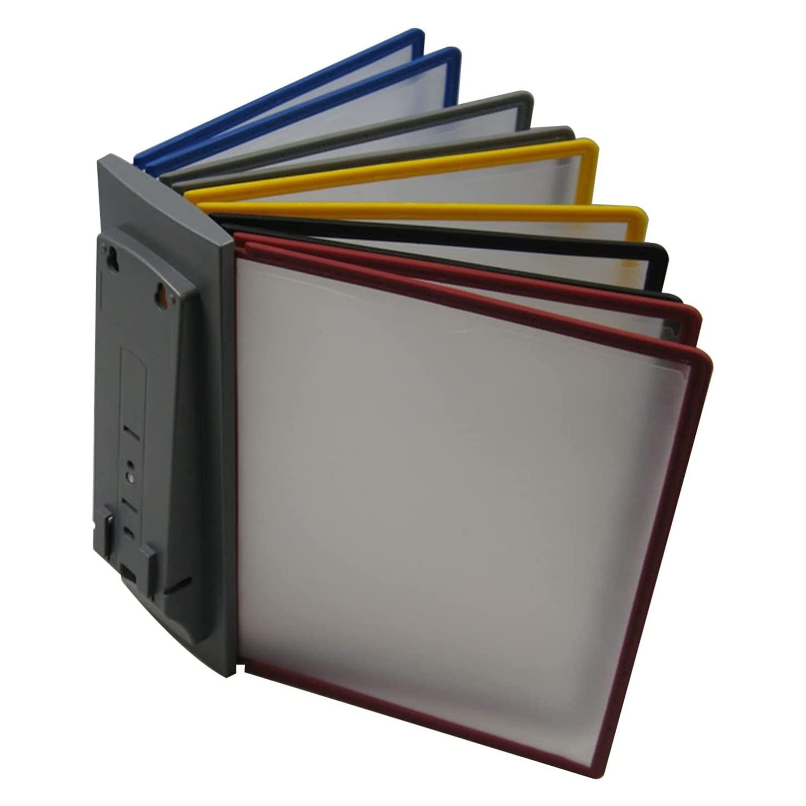 MYUYEE File Organizer For Desk - Wall Mount Reference Organizer, 10 Panels, A4 Folder Wall-Mounted File Holder, For Workshop, Exhibition Hall, Storing And Displaying A4 Document