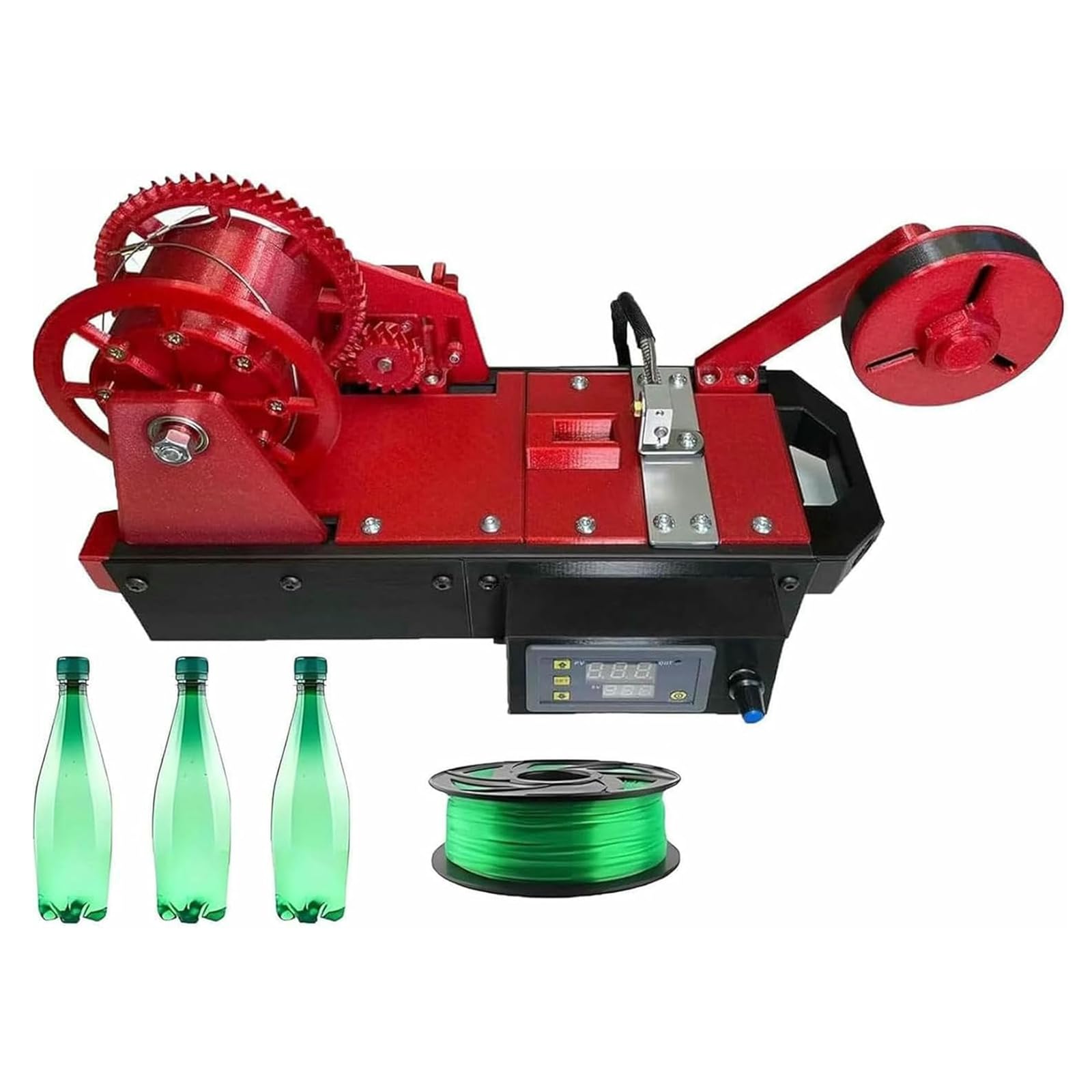 Máquina Extrusora Para Fabricar Filamento Para Impresoras 3D, Máquina De Escritorio Para Fabricar Filamento, Control Digital De Temperatura, Recicladora De Botellas Recicladas, Pantalla De Precisión