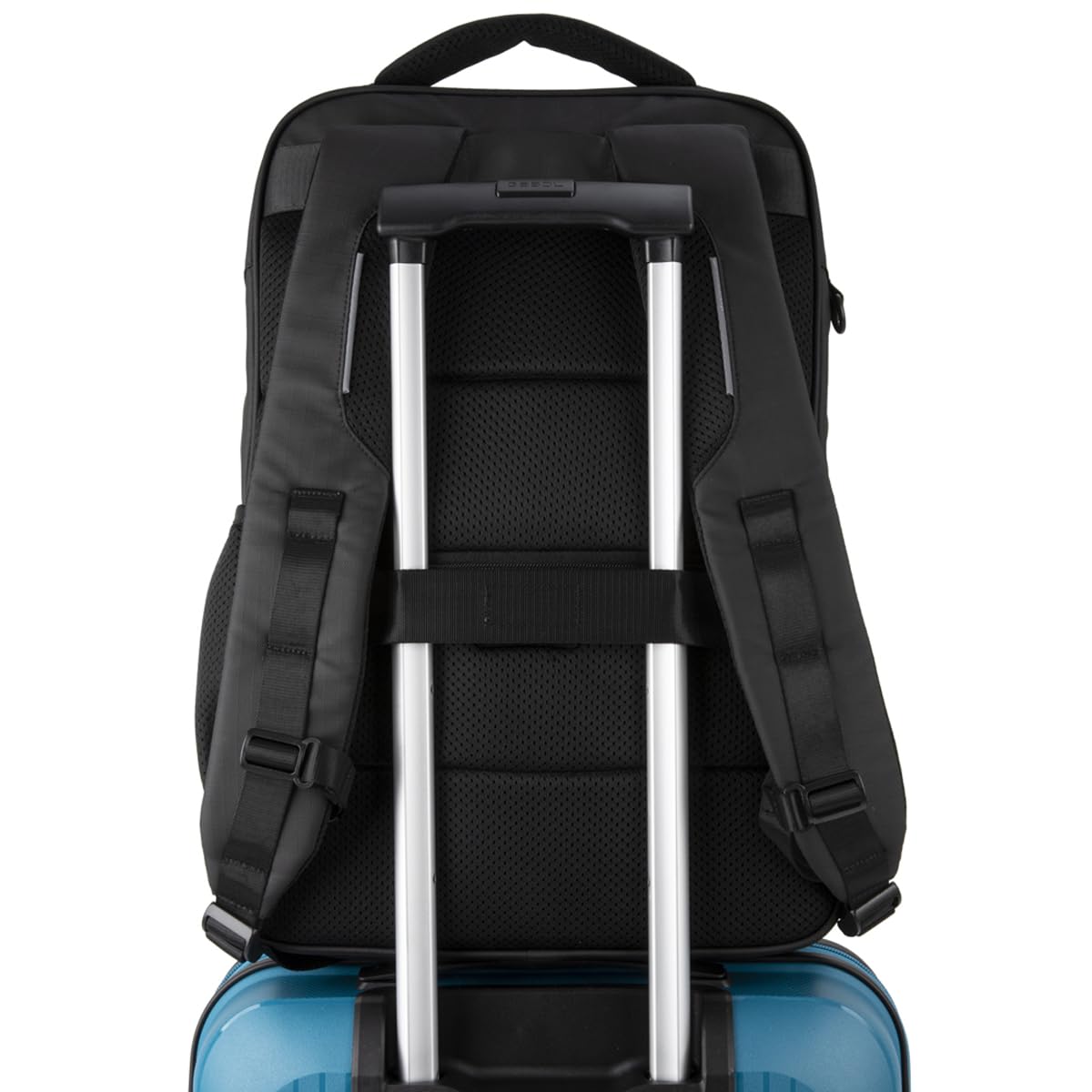 Gabol - Mochila para Portátil 17,3" Disk con 2 Compartimentos y Capacidad 20,5L - Peso Ligero de 1kg y Medidas 33x47x16cm - Material Poliéster Resinado con Reflectantes - Diseño Español - Negro