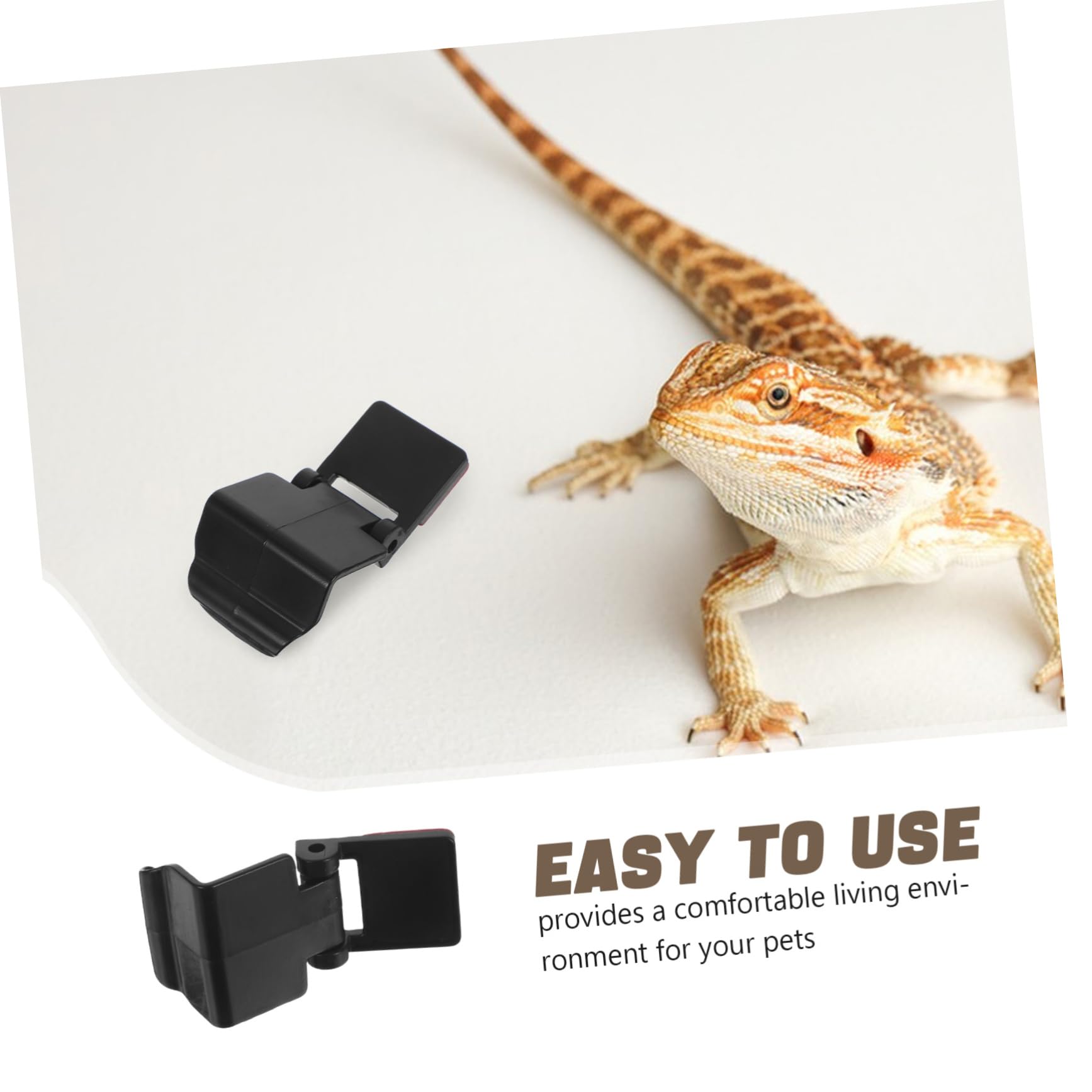 Clips de Verrouillage Faciles à Utiliser Lot de 6 en Abs Design Multifonctionnel pour Sécuriser Enclos pour Terrarium à Reptiles et Amphibiens