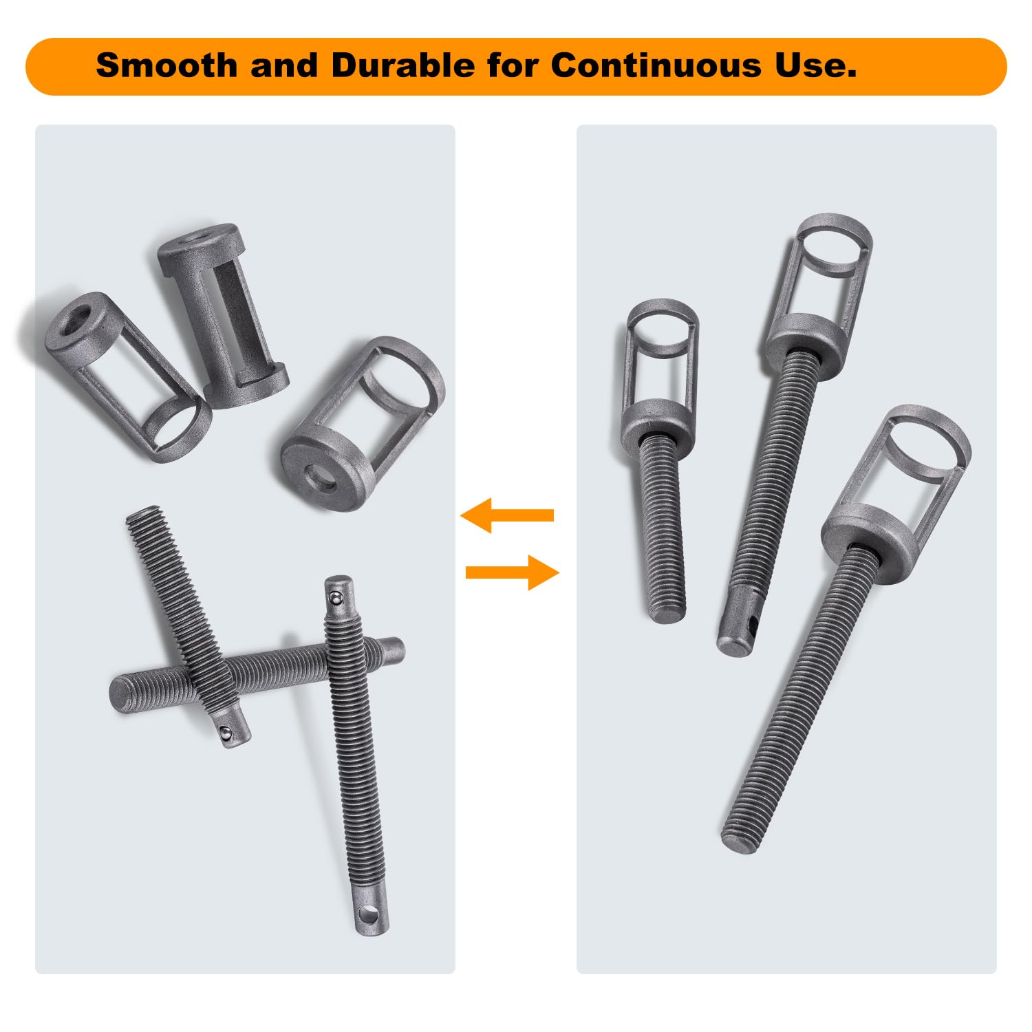 KATSU Tools Kit di Strumenti per compressore per Molle valvole Portatile da 10 Pezzi 5 in 1 per Auto, furgoni, motociclette, Automotive, Modello 450341