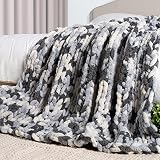 Carriediosa Chunky Knit Throw Blanket Chenille Loop Yarn Handmade Soft Fluffy Throws for Couch Sofa