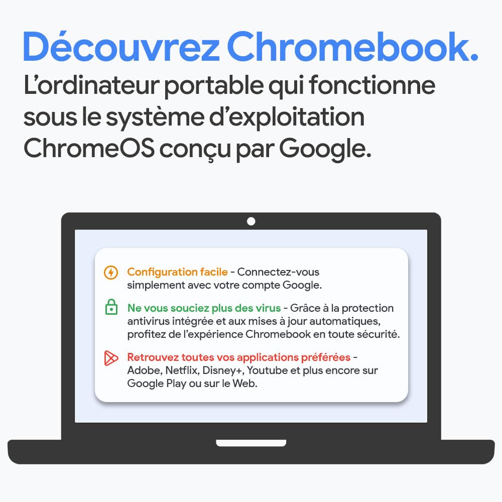 ACER Chromebook 314 CB314-2H-K6CV Ordinateur Portable 14'' HD, PC Portable (MTK MT8183, RAM 8 Go DDR4X, 64 Go eMMC, Arm Mali-G72 MP3, Chrome OS) - Clavier AZERTY, Laptop Gris