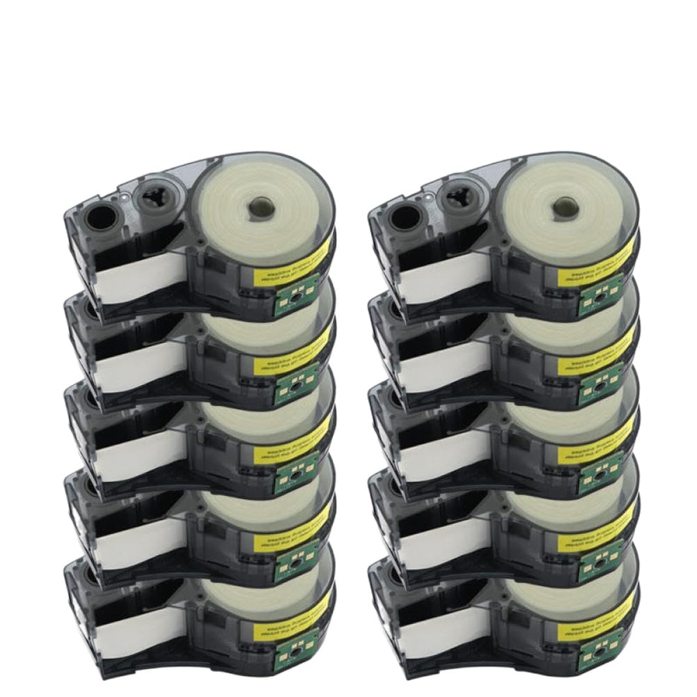 Nastro per etichette autolaminante con avvolgimento di cavi M21-1500-427 compatibile con pannelli elettrici di controllo del lavoro BMP21-PLUS Datacom(10pcs M21-1500-427)