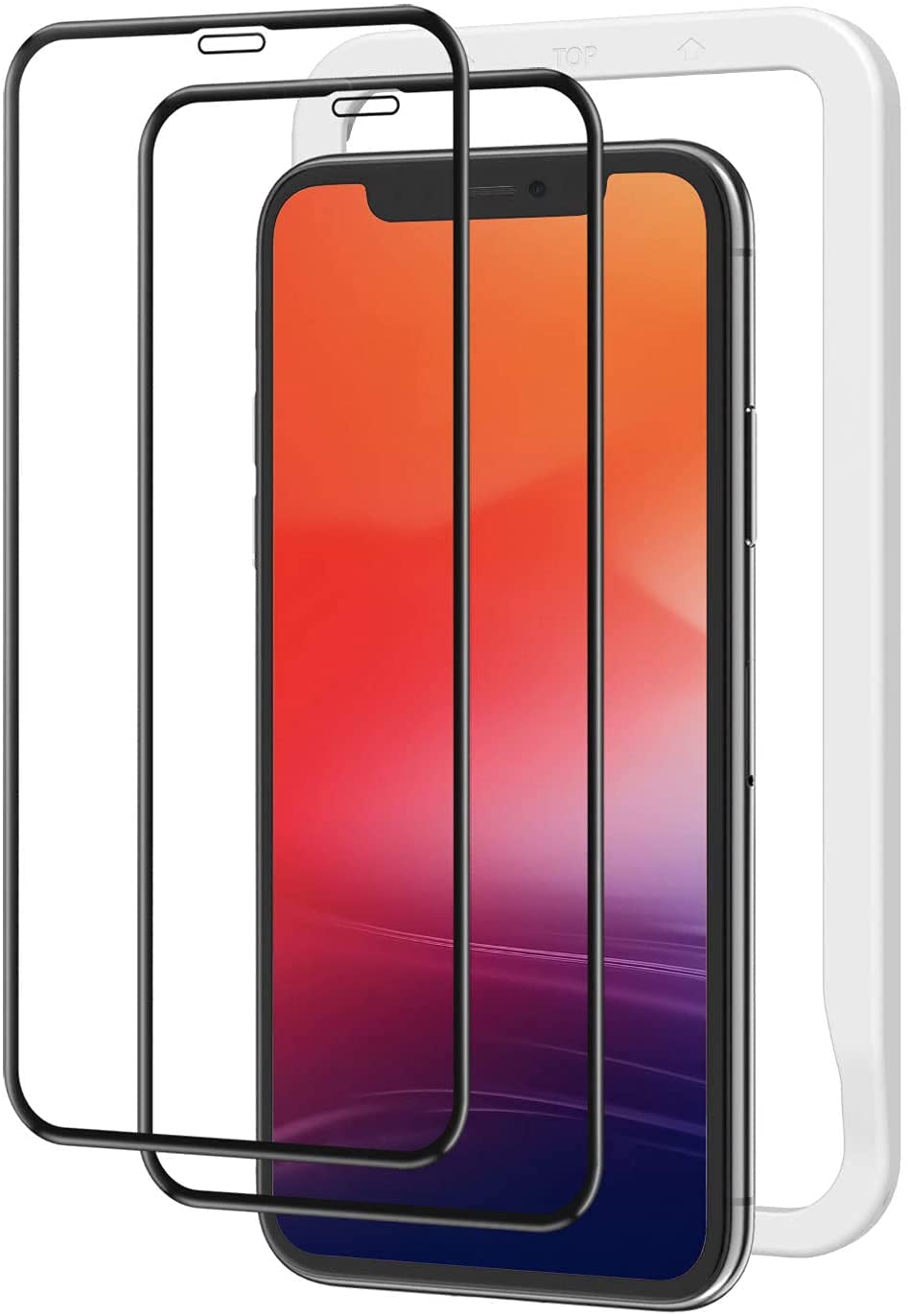 NIMASO iPhone11 Pro Max/Xs Max用強化ガラス2枚