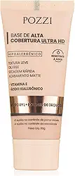 Base Líquida Alta Cobertura, Acabamento Matte Natural, Textura Fina, Resistente à Água, 30ml