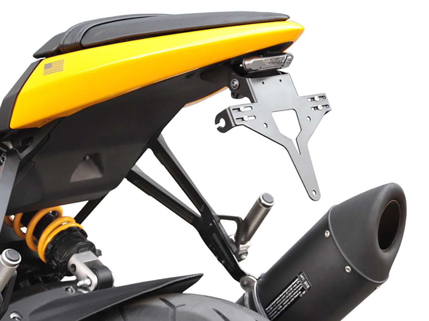EBR 1190 SX/RX/RS Matrícula Soporte Matrícula Soporte de matrícula/placa de sujeción (Incluye NUMBERPLATE y reflector) – Ibex