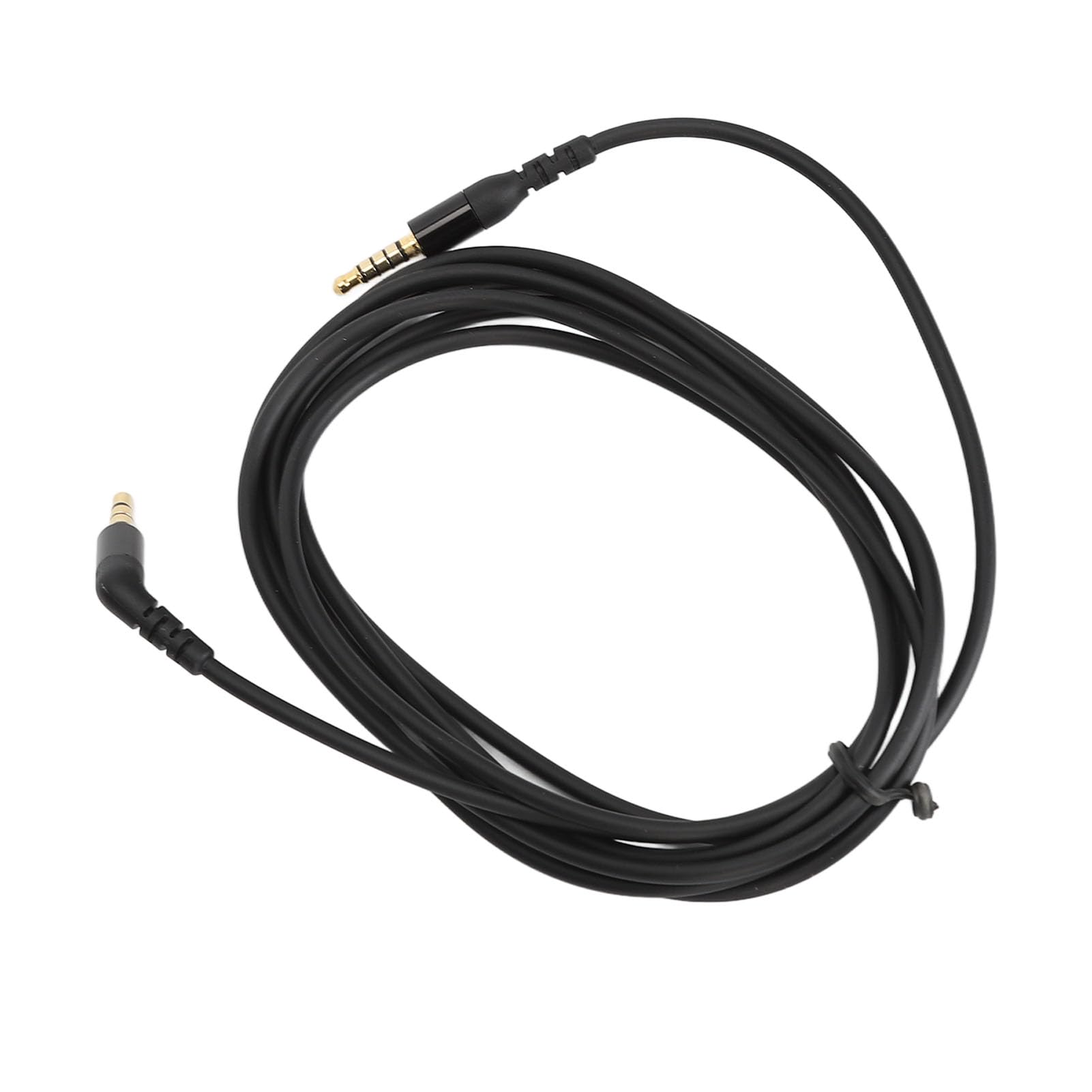 Fockety Zamienny kabel audio, 3,5 mm, 5-biegunowy, zamienny kabel kompatybilny z Nova 7 / Nova Pro, zestaw słuchawkowy do gier, kąt 135 stopni, 2 m (czarny)