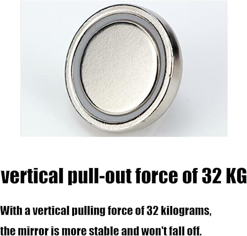 Miniatura 6 de MAMIKO Espejos laterales magnéticos universales para carrito de golf, sin perforaciones, compatibles con EZGO Yamaha Club Car Railing Magnet Tractor