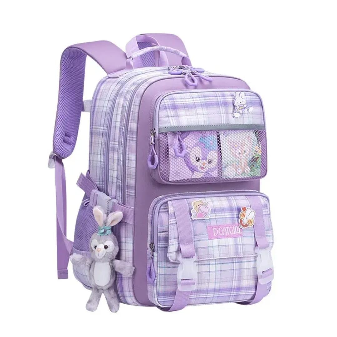 walson Brown Kawaii Backpack 4Pcs Set – Cute Aesthetic Korean School Bookbag with Tote Bag, Utility Pouch & Pencil Case – Large Laptop Backpack for Girls & Women-picture-37