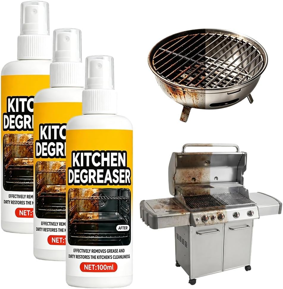 Oven Cleaner, 2027 New Kitchen Degreaser Spray，3PCS