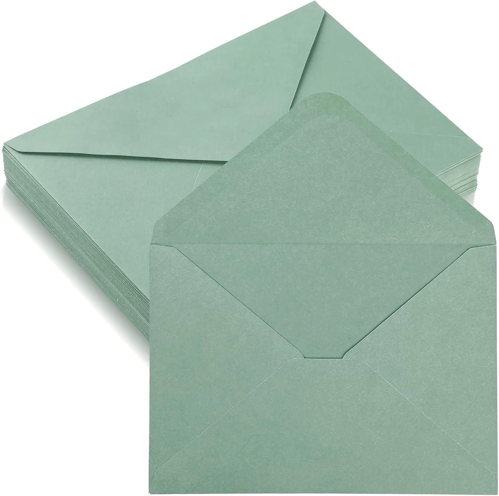invitación invitación boda Invitaciones de boda for todas las ocasiones con sobres multicolor 50-100 piezas 5x7 pulgadas imprimibles(Light green,50PCS)
