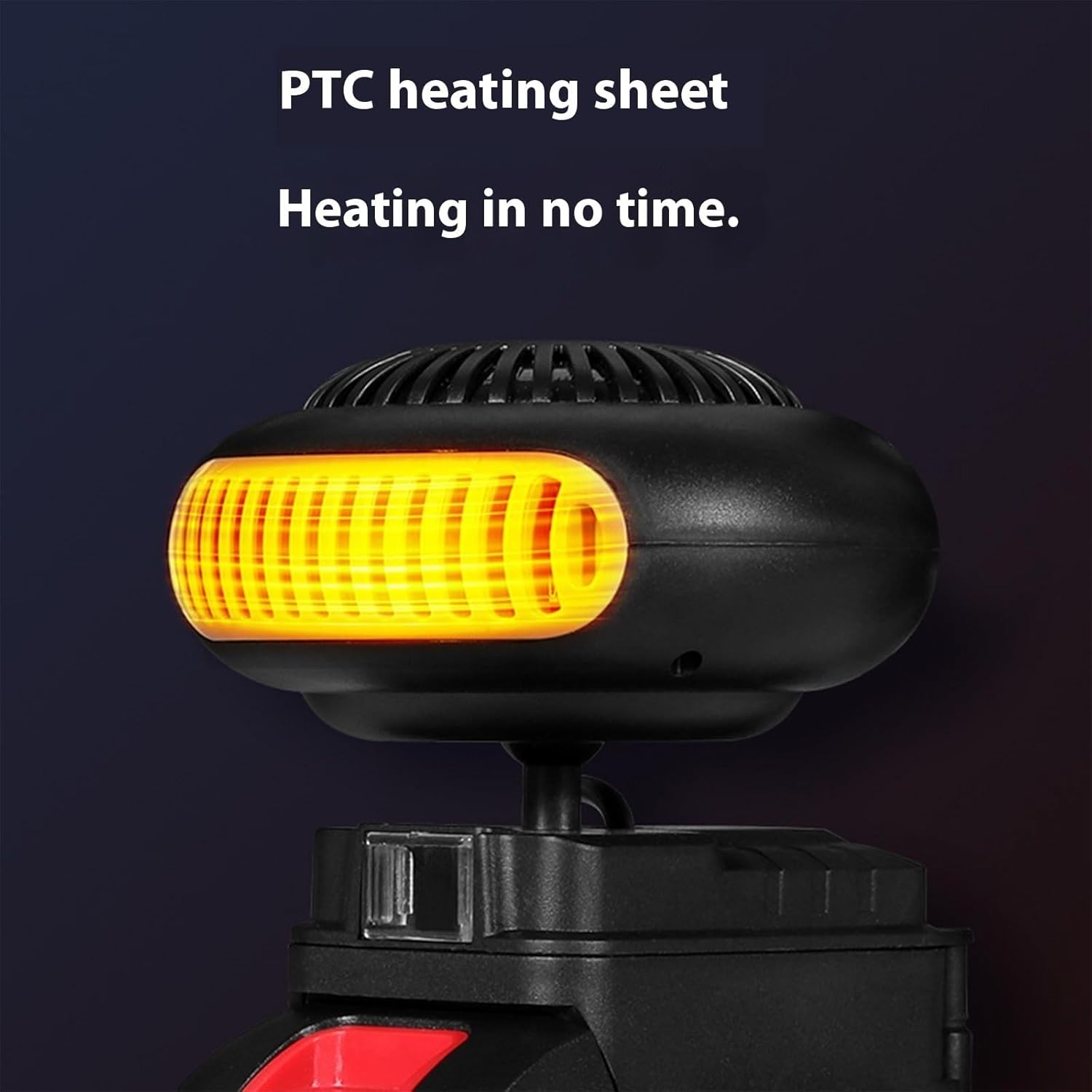 Battery Operated Heater, Portable Battery Powered Space Heater, Anti Tilt Safety, Efficiently Defogs Windows, Long Lasting Heating, Ideal for Camping Travel or Daily Use