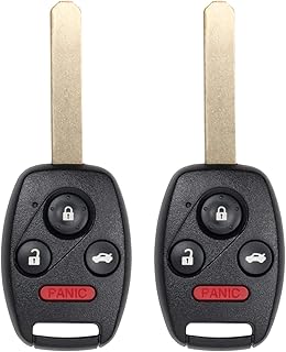 StandardAutoPart Replacement Car Remote Head Key (4 Button) Compatible with Honda Accord 2008-2012 Pilot 2009 2010 2011 2012 2013 2014 2015 KR55WK49308 (Double)