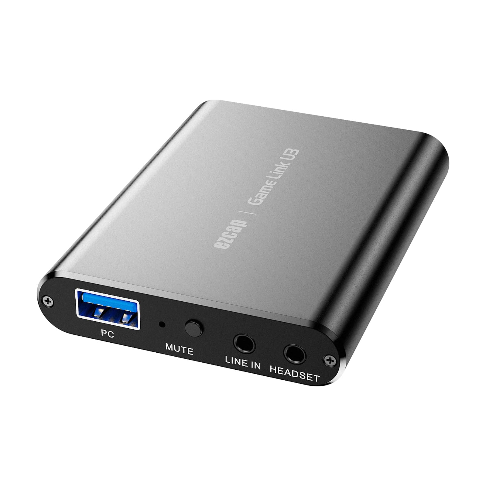 docooler 371 Game Link U3 Boîte de capture vidéo 4K Loop Out 1080p h-D Boîtier d'enregistrement USB 3.2 Audio Vidéo Convertisseur Prend en charge MIC IN LINE IN Plug and Play pour TV Box Computer Game