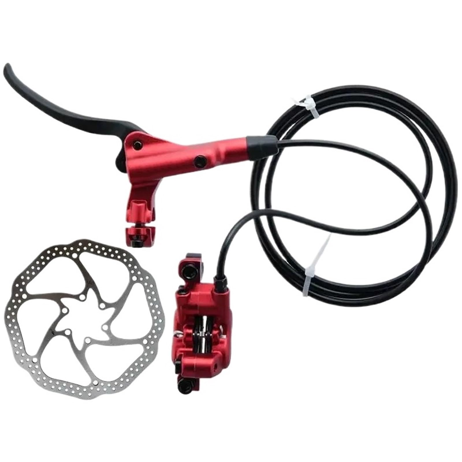 HB-876 Set Freno Idraulico a Disco Pieghevole per Mountain Bike a 4 Pistoni Set Anteriore 800 Posteriore 1450mm Parti per crampi per Biciclette MTB(RLR 1450mm -RO 160mm)