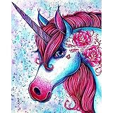 Peinture par numéros images licorne coloriage animalier pour dessin sur toile Kits de bricolage pour adultes peinture par numéros A11 60x80 cm