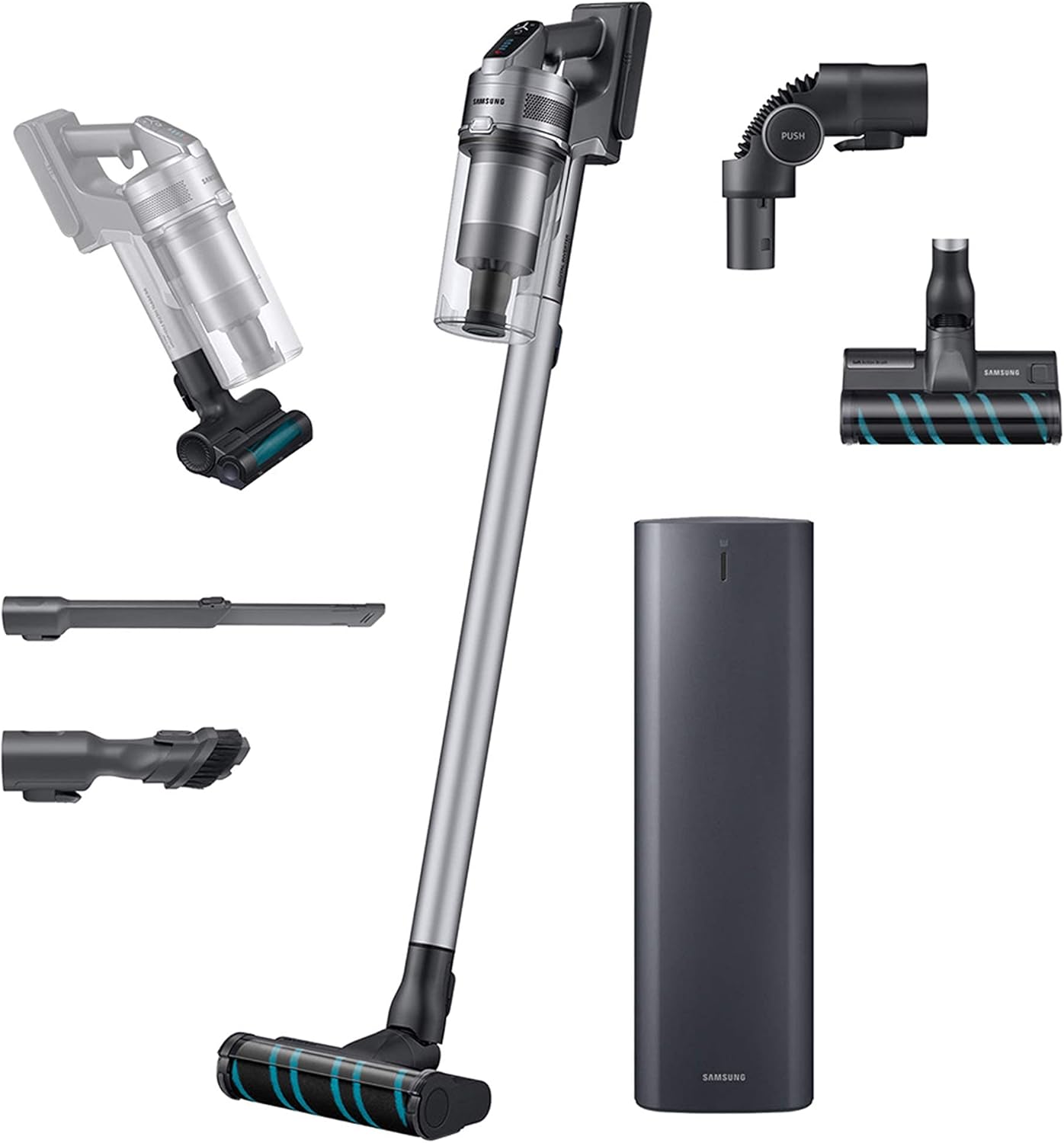 Samsung Jet 75 Complete Cordless Stick Vacuum with LongLasting Battery and Clean