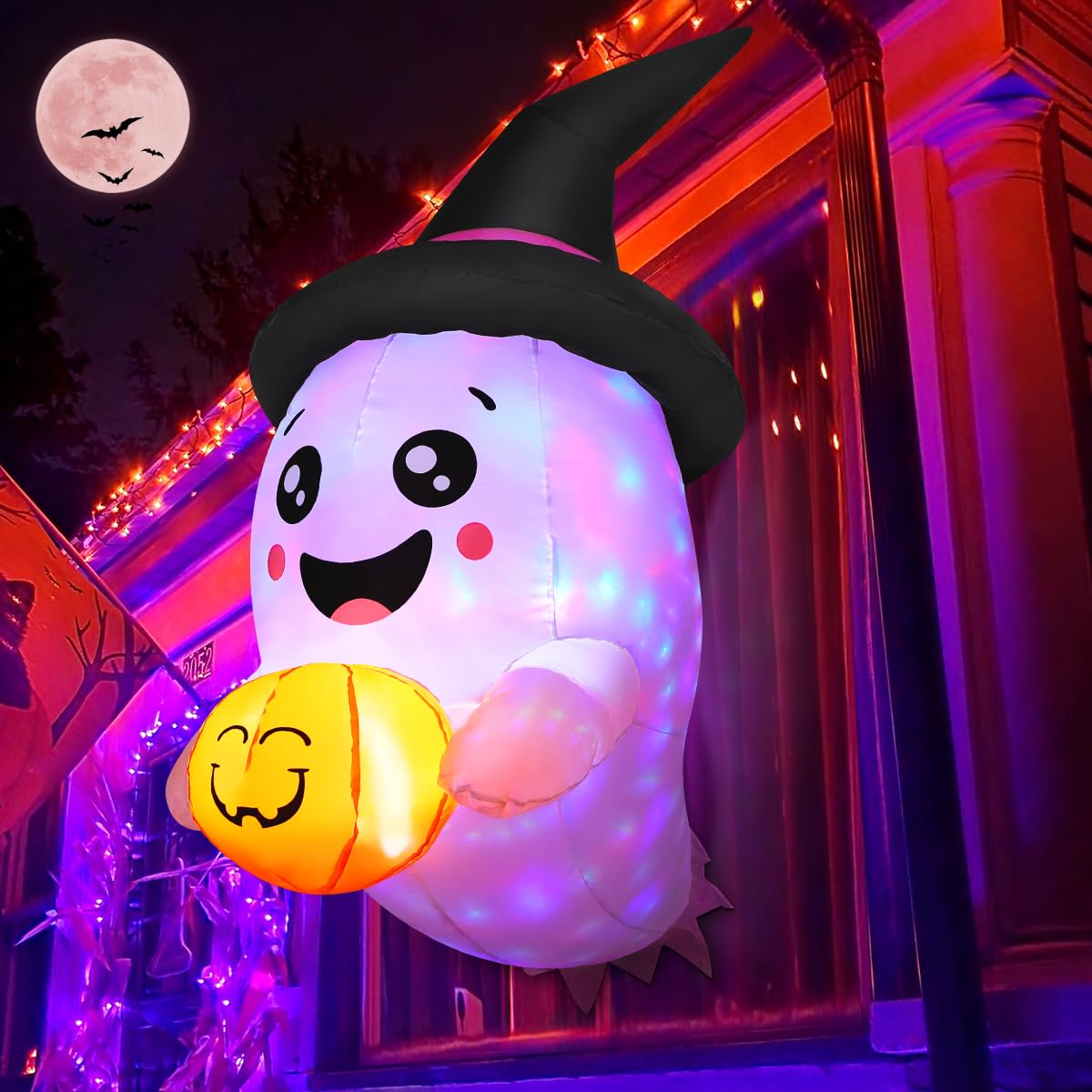 Décoration d'extérieur gonflables d'halloween Comin 1m avec LED pour jardin
