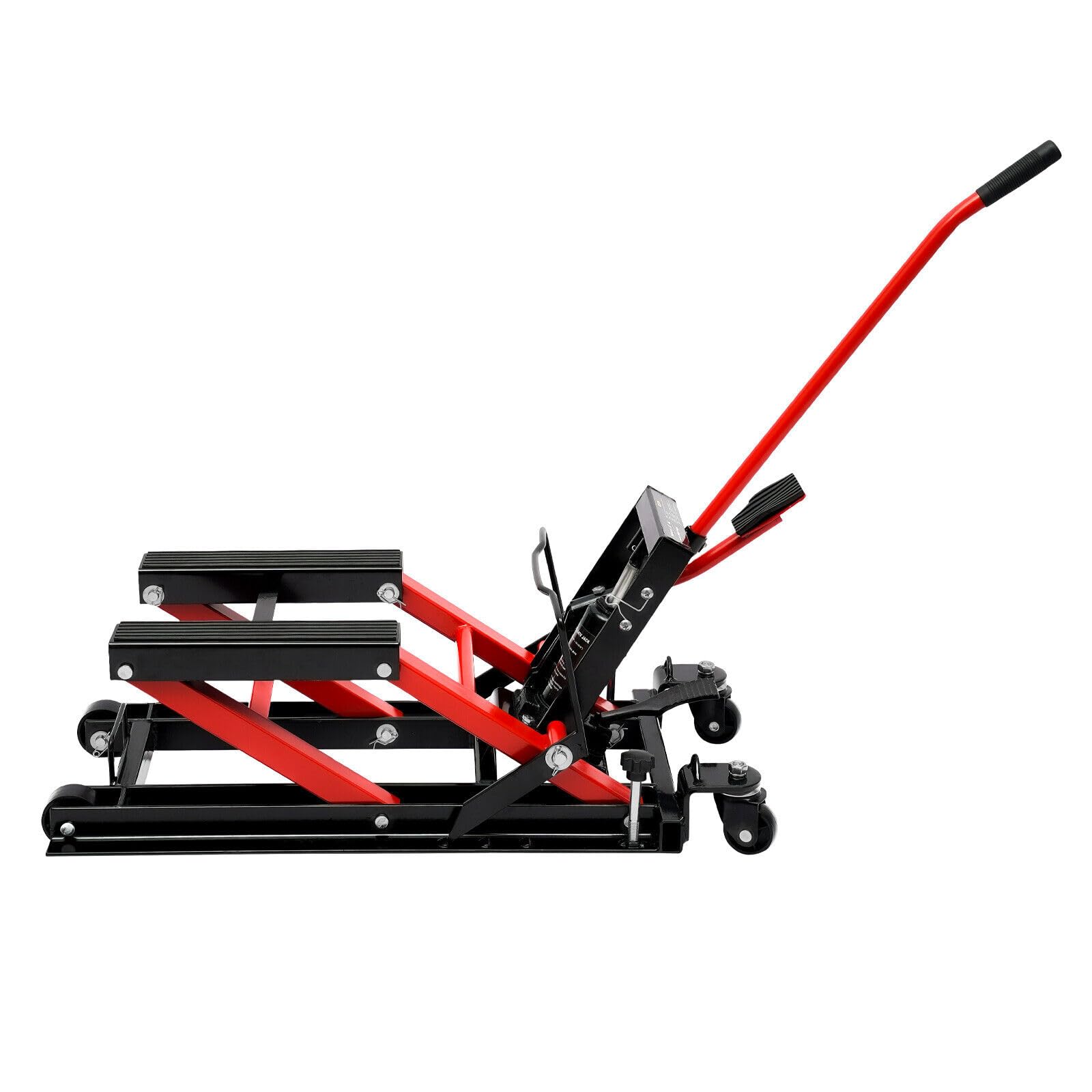680Kg/1500Lbs Motocicleta Hidráulica Plataforma Elevador de Montaje Elevador ATV Quad Elevadores Hidráulicos Con Protectores Pies Mantenimiento Hidráulico de Motocicletas