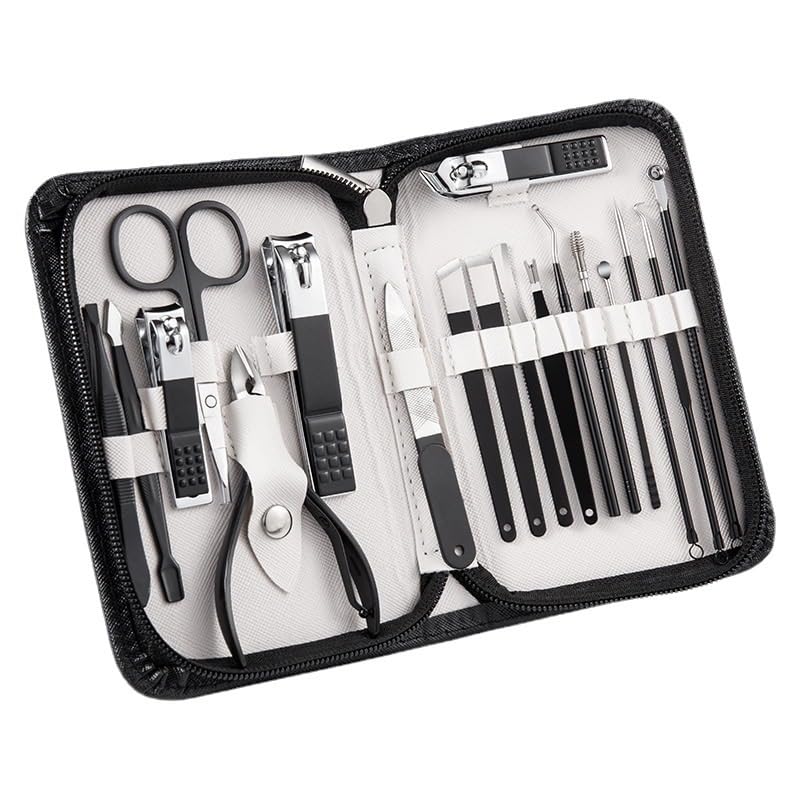 Nail Clipper Set Zipper Bag Stainless Steel Nail Clipper Tool Manicure Set