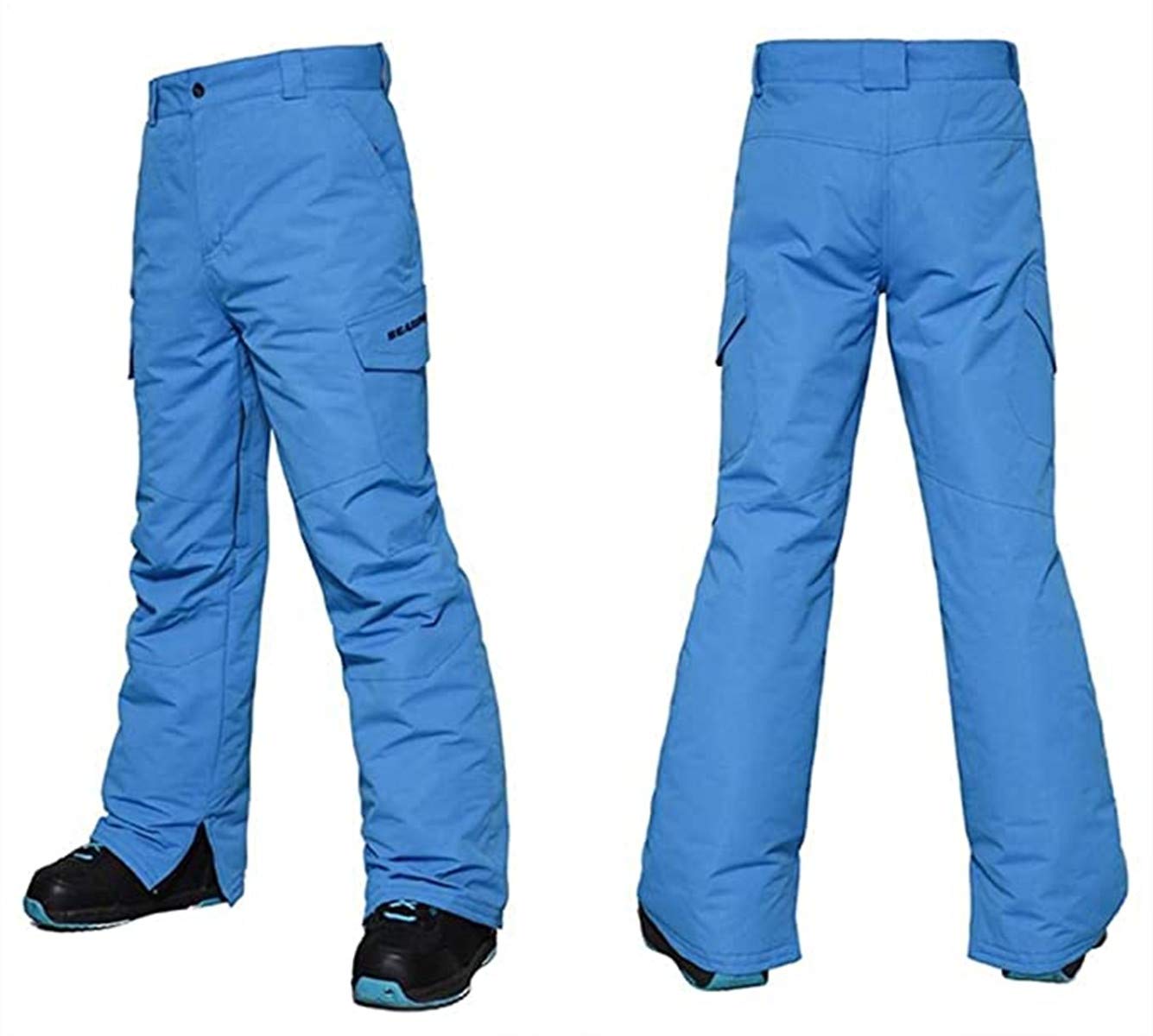 Men Winter Warm Outdoor Mountain Windproof Waterproof Snow Snowboard Ski Bib Cargo Pants M