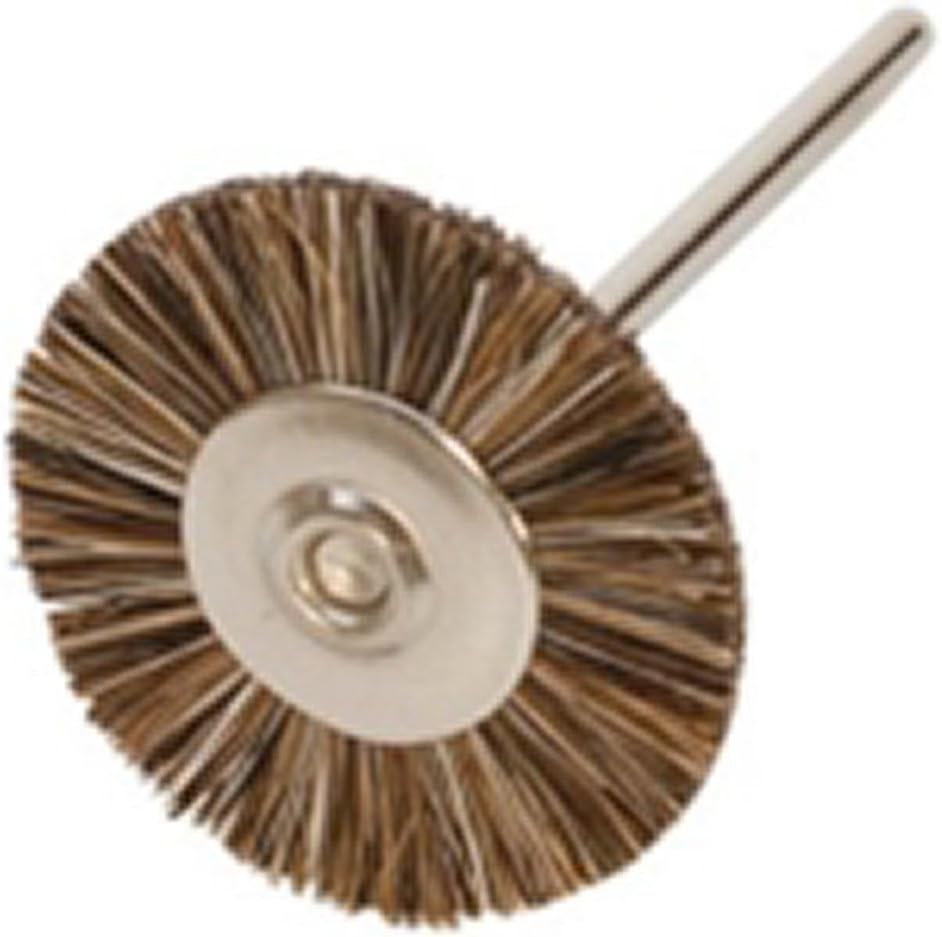 Miniature Brushes on Mandrels, Medium Bristles, 3/4 Inch, 12 Pack | BRS-402.00