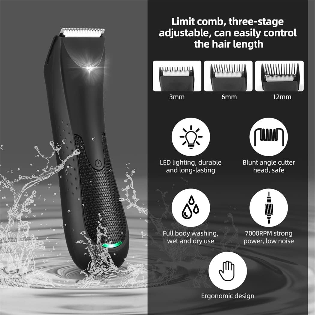 Hair for Men Professional LED Men's Body TrWaterproof Clipper USB Electric Shaver Shaving Machine