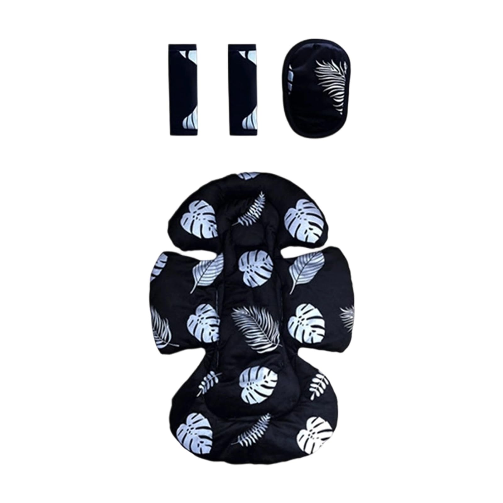KMGDM Strollers Seat Cushion Sleeve Shoulder Belt Sleeve & Crotch Pad Soft & Comfortable for Baby Carriage Baby Strollers Seat Pad