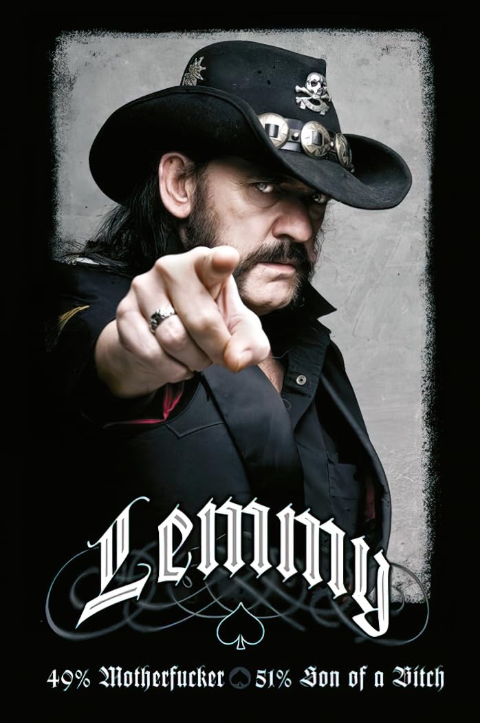 Lemmy Kilmister Poster Motörhead (61cm x 91,5cm), 91.5L x 61W cm
