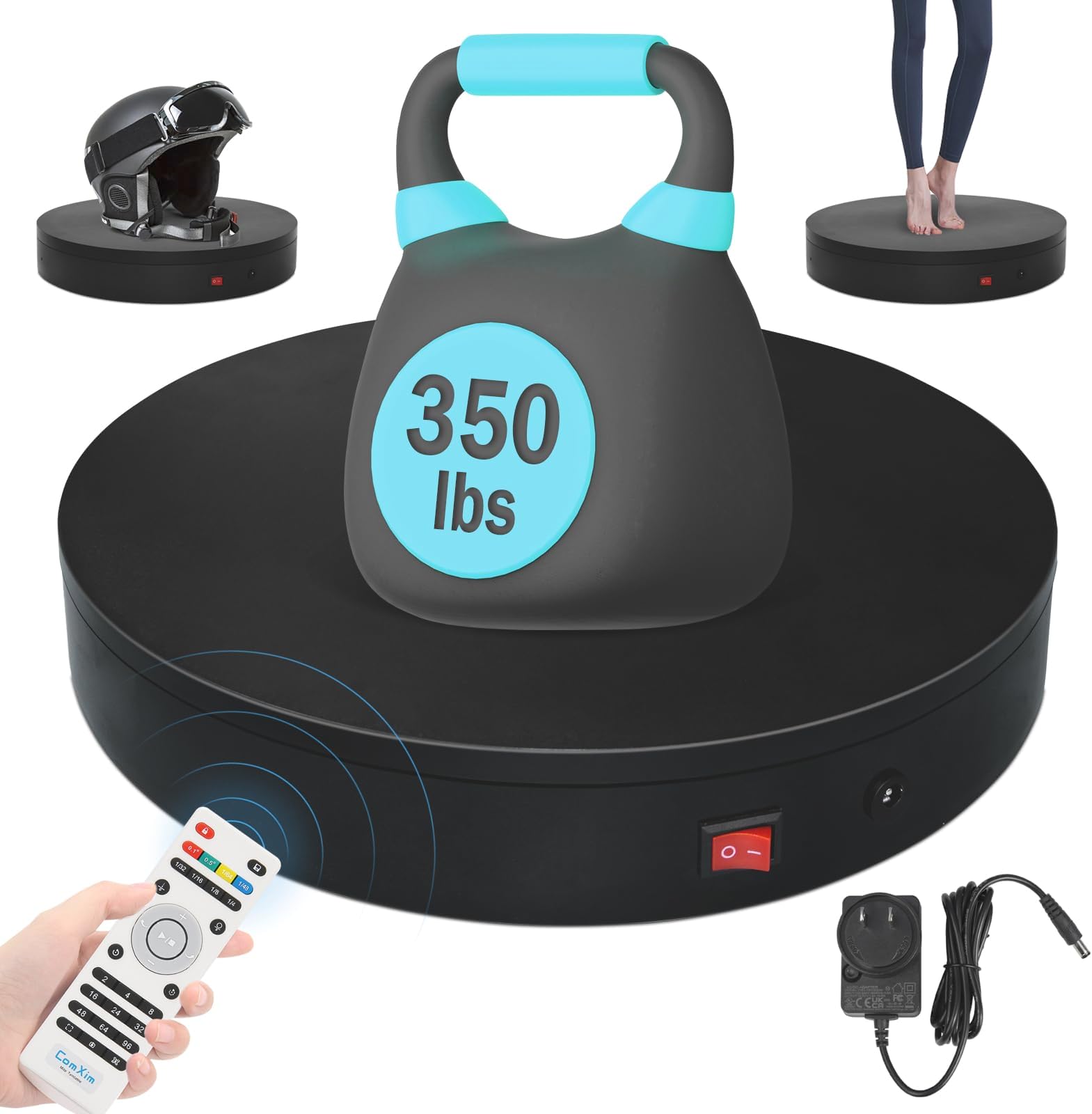 32cm Rotating Platform, 350lbs Capacity Motorized Electric Turntable, Heavy Duty Motorized Rotating Base, Large Motorized Rotating Display Stand,Photography Turntable for Photography,Exhibition