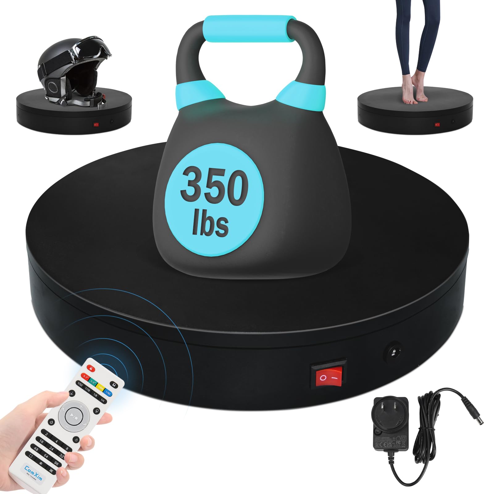 Piattaforma Rotante Motorizzata 360° – 32 Cm, Carico 159 Kg, Con Telecomando Per Fotografia