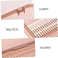 Vista 9 de Cabilock Soporte para utensilios para encimera con tapa, cesta escurridor de cubiertos, palillos de plástico, caja de almacenamiento de drenaje