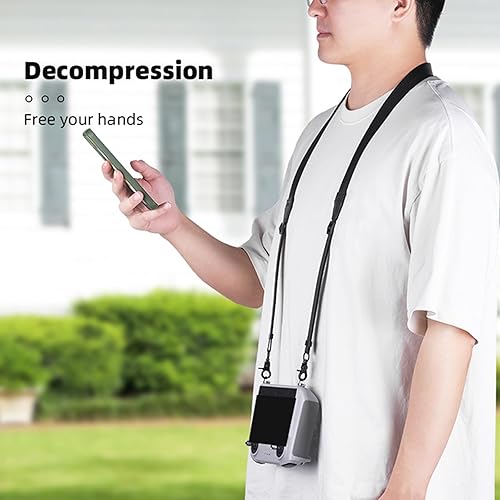 Miniatura 2 de LICHIFIT Correa para el cuello ajustable para DJI RC PRO/RC 2 / RC/RC Plus correa colgante de nailon con tornillos y hebillas para mando a distancia