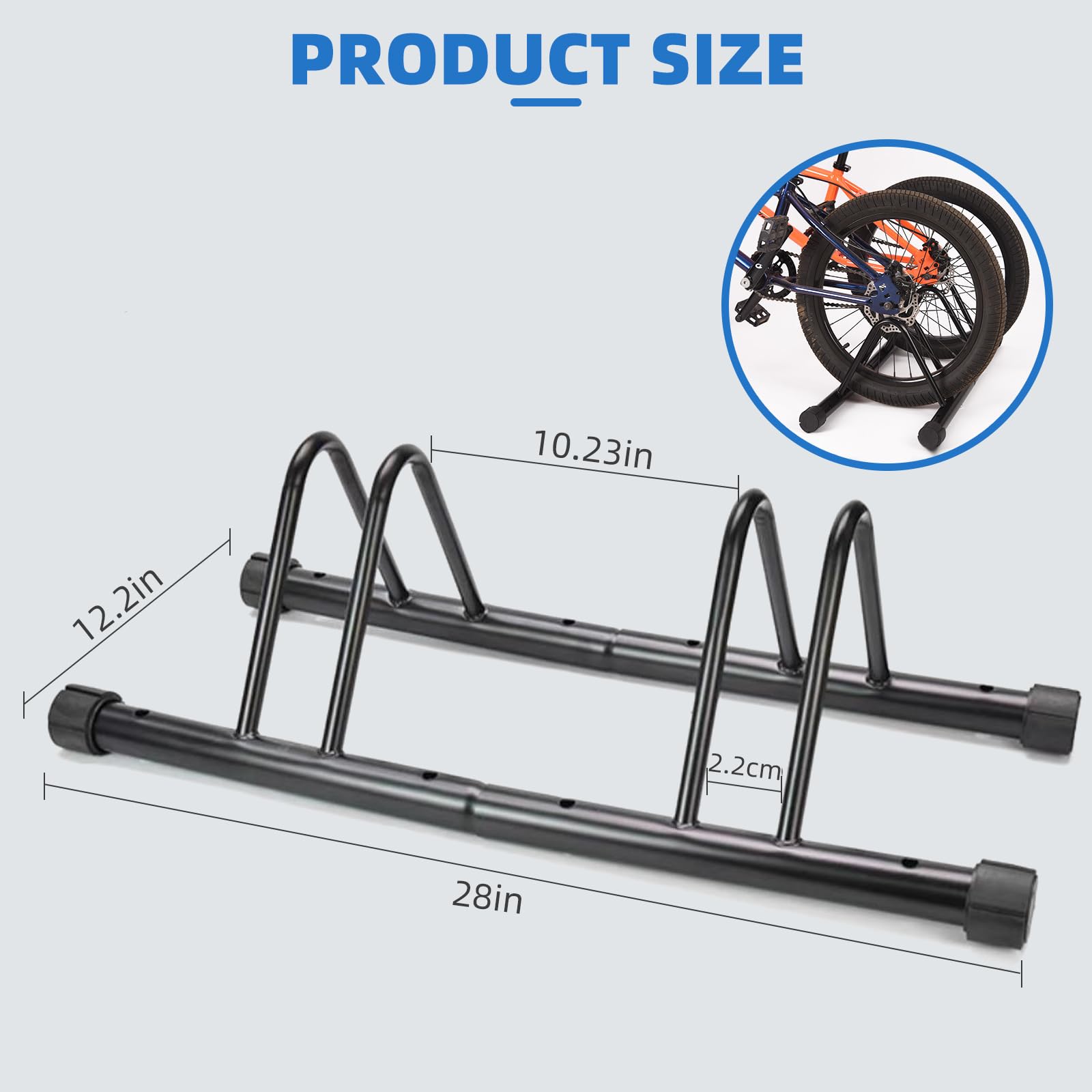 ENGWE MTB Soporte de metal para bicicletas al aire libre, estante de almacenamiento de bicicletas, soporte de estacionamiento para bicicleta, soporte de almacenamiento de bicicletas para garaje o
