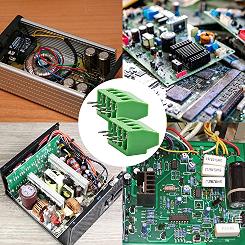 Bornier PCB 4 broches pas 2,54mm connecteur à vis 150V 6A pour circuit imprimé - 7