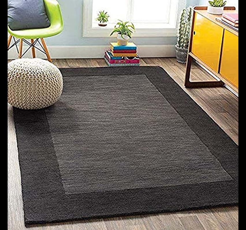 Image of Carpets and Rugs Woolen Thick Floral and Contemporary Designs for Area Rugs, Carpets for Living Room, Bedroom, Hall, Bedside Runner Size 2x4 feet