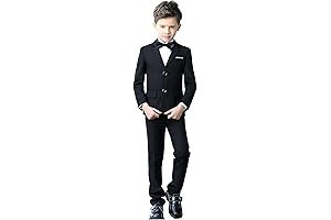 Colorful Formal Suits for Kids Boys - 5-Piece Slim Fit Set