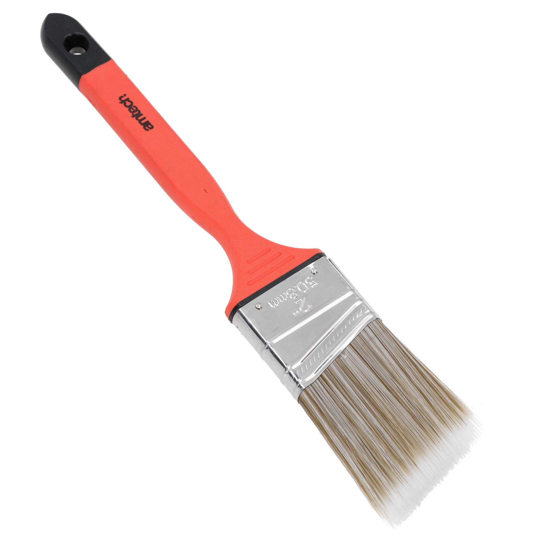 Pennello angolato largo 50 mm per pittura senza perdita di setole, con impugnatura morbida, 10 pezzi