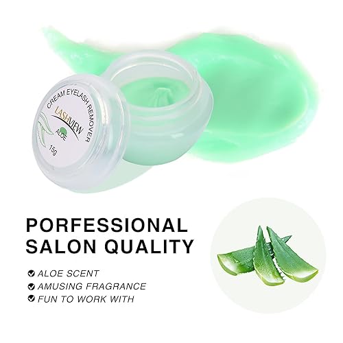 Miniatura 8 de LASHVIEW Crema removedor de extensiones de pestañas, crema especial con sabor a lirio, removedor profesional de extensiones de pestañas para salón