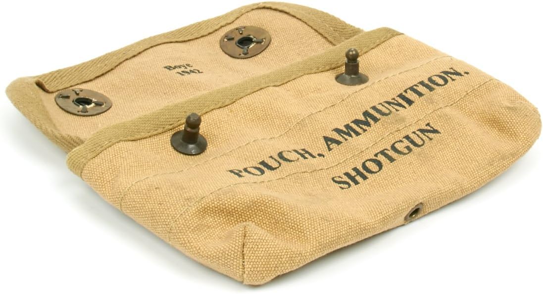 U.S. WWII Khaki Shotgun Shell Pouch