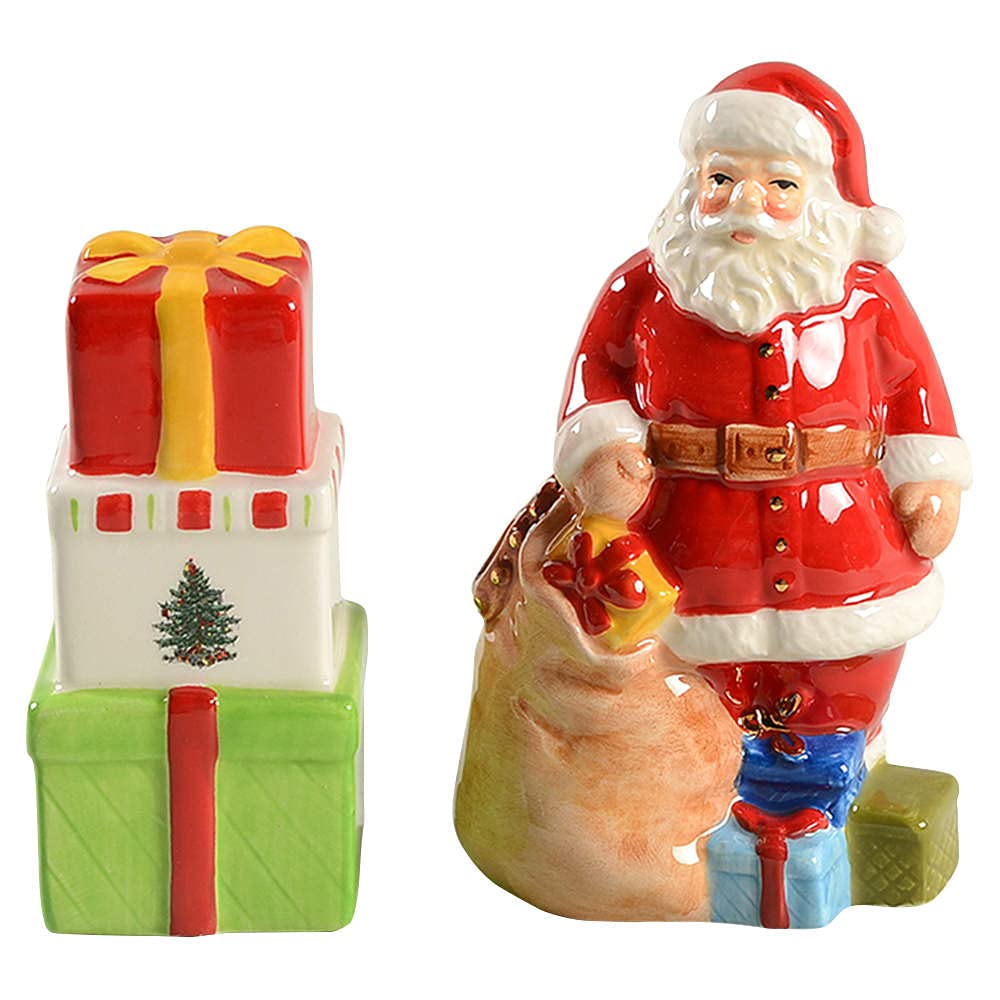 Spode Christmas Tree Santa Gifts Salt & Pepper Set