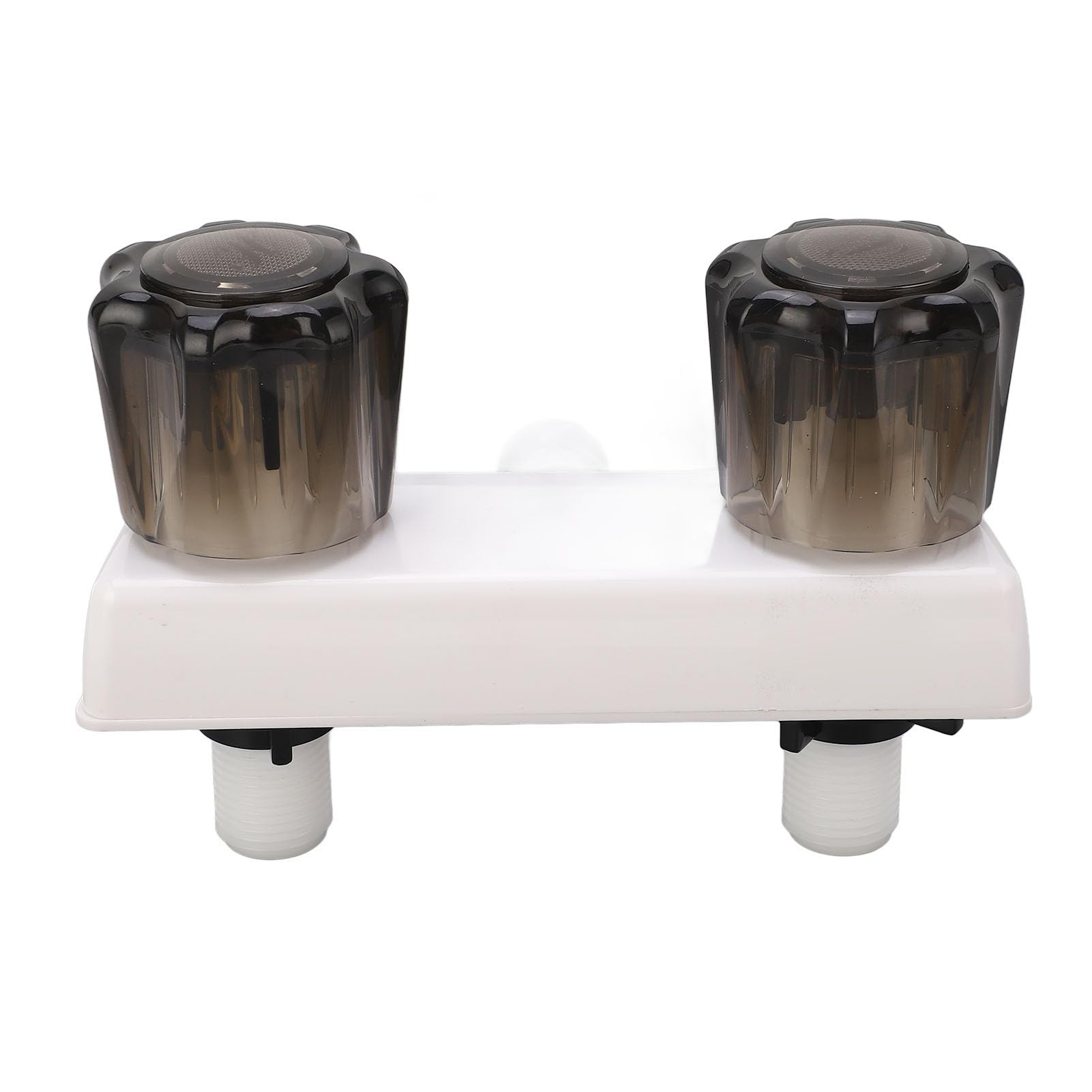 Robinet de Douche de Camping-car RV, Commande de Vanne de Mélange de Douche avec 2 Boutons pour Camping-car, Camping-car (Blanc)