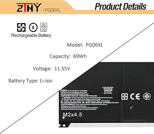 Miniatura 3 de PG06XL PG06069XL Reemplazo de batería para HP Omen 15-DH000 15T-DH000 15-DH0XXX 15-DH1XXX 15T-DH100 15-DH1010CA 15-DH1019NR 15-DH1065CL Omen 5 Air
