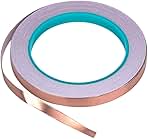 Zehhe Copper Foil Tape with Double-Sided Conductive (1/4inch X 21.8yards)- EMI Shielding,Stained Glass,Soldering,Electrical Repairs,Slug Repellent,Paper Circuits,Grounding (1/4inch)
