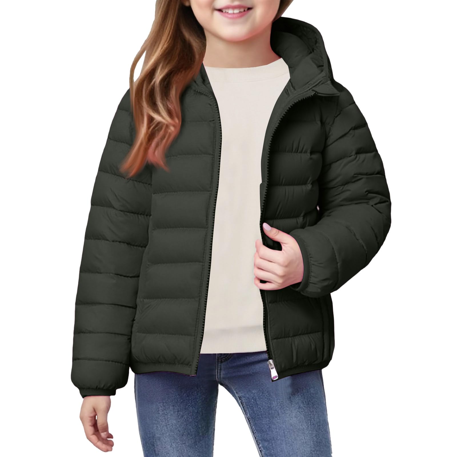 Winterjacke Mädchen Steppjacke Winter Langarm Daunenjacke Outdoor Dicke Thermojacke Bequeme Warm Daunenmantel Unisex Kinderjacke Freizeit Parka Jacke Wintermantel Outdoorjacke Übergangsjacke