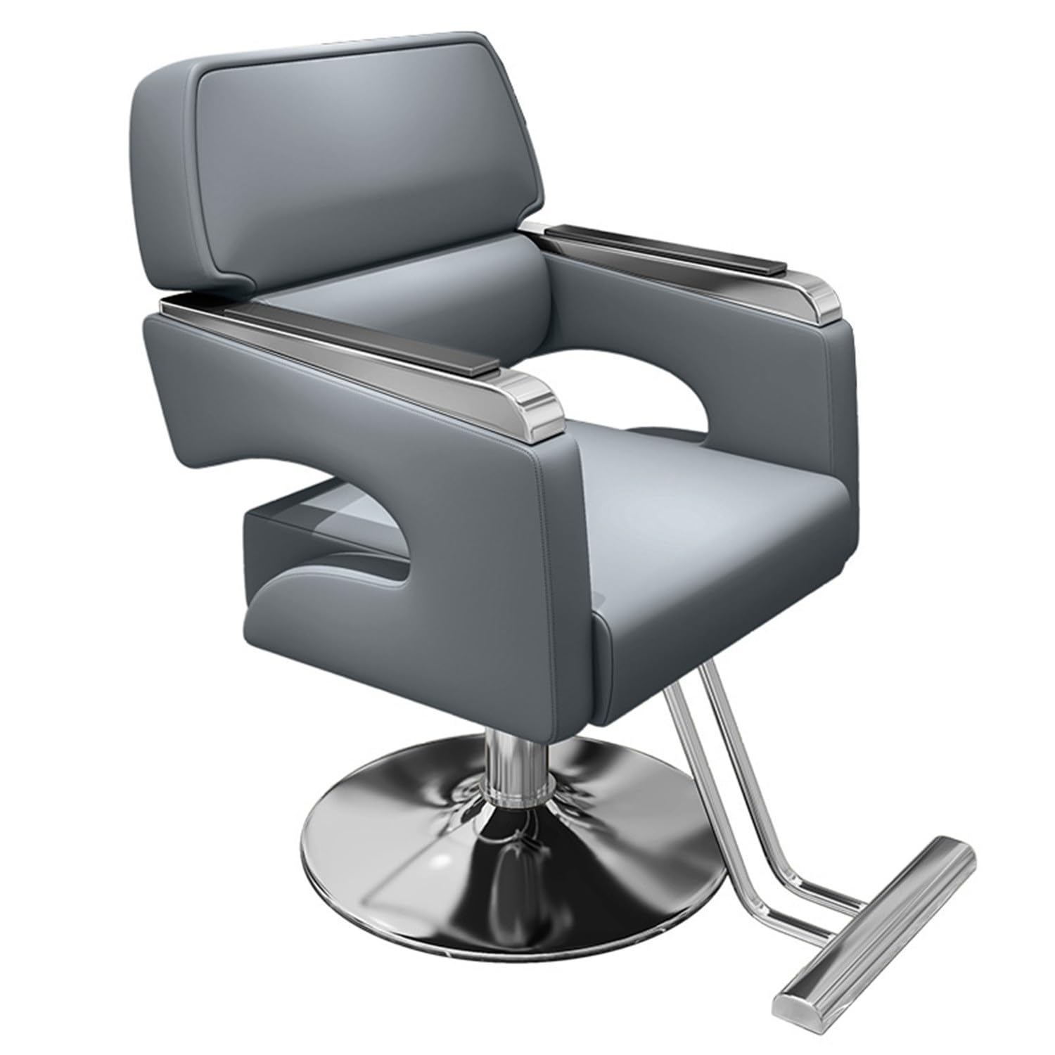 OZBMA Adjustable Hydraulic Hairdressing Chair with 360° Swivel, Ergonomic Design for Salon, Spa, and Barber Use (I One Size)