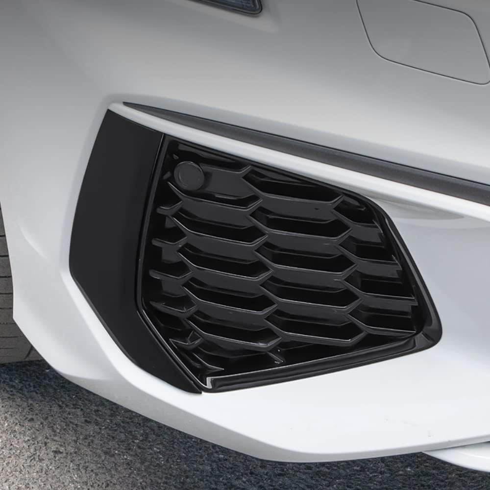 Copertura della griglia del fendinebbia del paraurti Anteriore Posteriore dell'auto per Audi A3 8Y S Line 2021 2022 2023 2024 Accessori per Styling della carrozzeria,Glossy Black