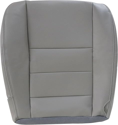 Priprilod Funda de asiento de repuesto de cuero de microfibra gris Super Duty Lariat para lado del conductor, compatible con Ford F250 F350 2002